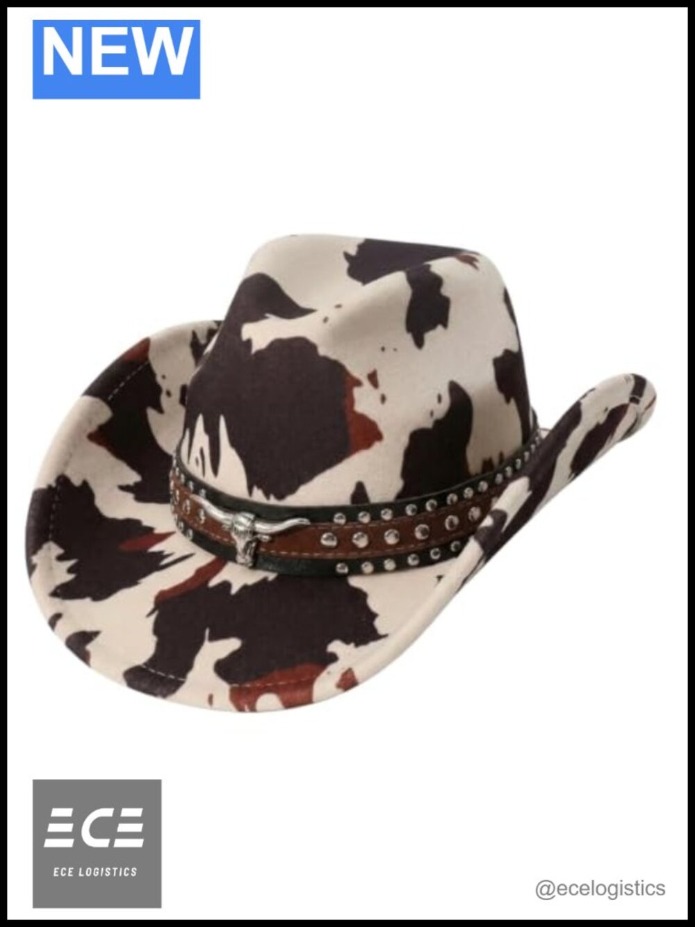 Western Cowgirl Hat Felt Wide Brim Adjustable Fit